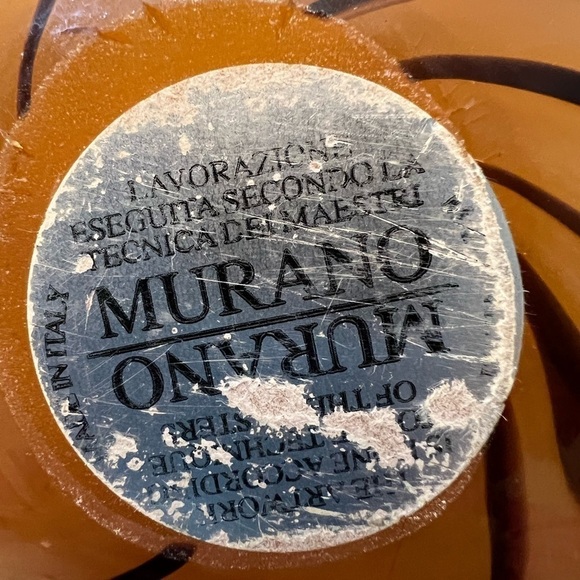 Vintage Murano “Tiger Eye” Folded Art. - Picture 5 of 6